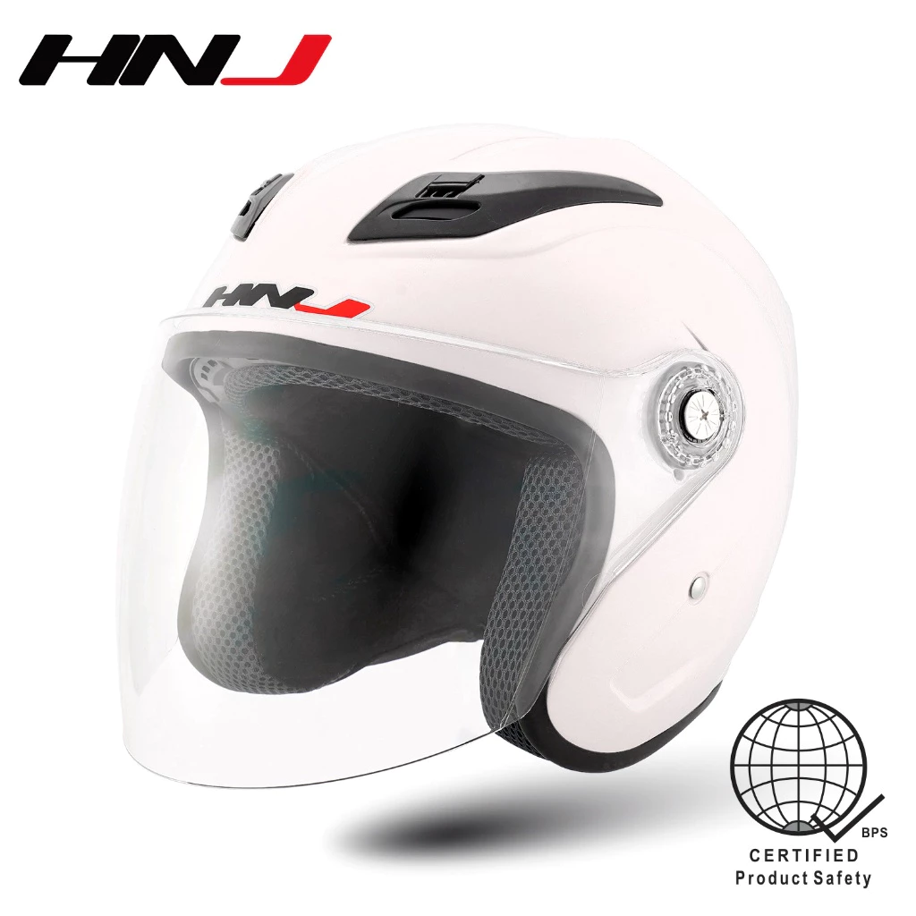 42% OFF HNJ A4-003 Half Face Helmet for motorcycle (Single Visor)