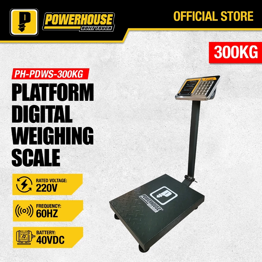 45% OFF POWERHOUSE Heavy Duty Platform Digital Weighing Scale 300kg / 50g PH-PDWS-300KG PHPT