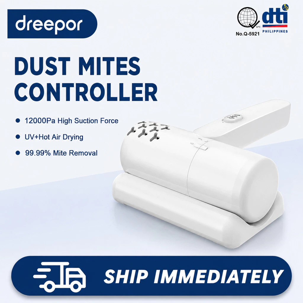 75% OFF Dreepor Dust Mite Vacuum Cleaner Cordless Handheld Mite Remover High Uv Sterilization Dust-Mite