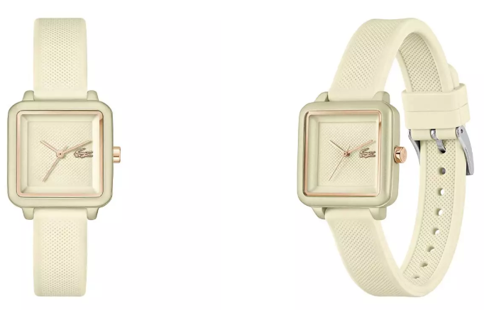 30% OFF Lacoste Women's 12.12 Flow Beige Silicone Analog Watch_Zalora