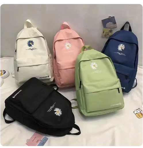 56% OFF Korean Canvas Sunflower Casual Bag Back School Large Bags Back Pack For Student