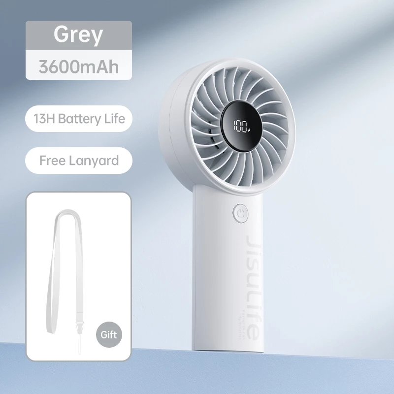 38% OFF JISULIFE Handheld Fan Life4 Strong Wind Mini Fan for School Rechargeable Portable Hand Fan with 15H Battery Life Small Electric