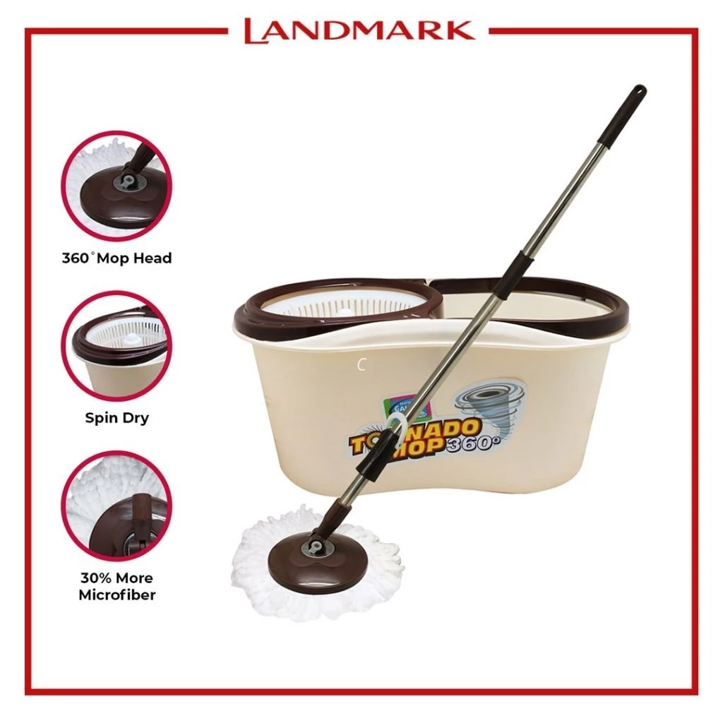 49% OFF Home Gallery Tornado Mop & Spin Dry Bucket Set (ZT-30)