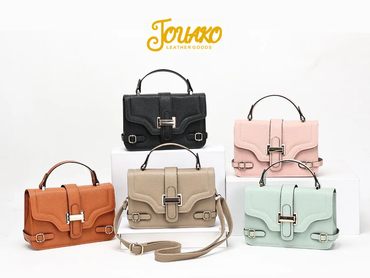 76% OFF JOUAKO Fashion Versatile PU Leather Shoulder Bag Trendy Classic Premium Sling Bag Handbag With Textured Finish and Stylish Buckle #2902