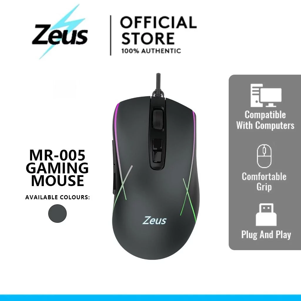 43% OFF Zeus MR005 ( Legend XX ) Wired Gaming Mouse RGB Backlight Gaming Onlive Exclusive Version