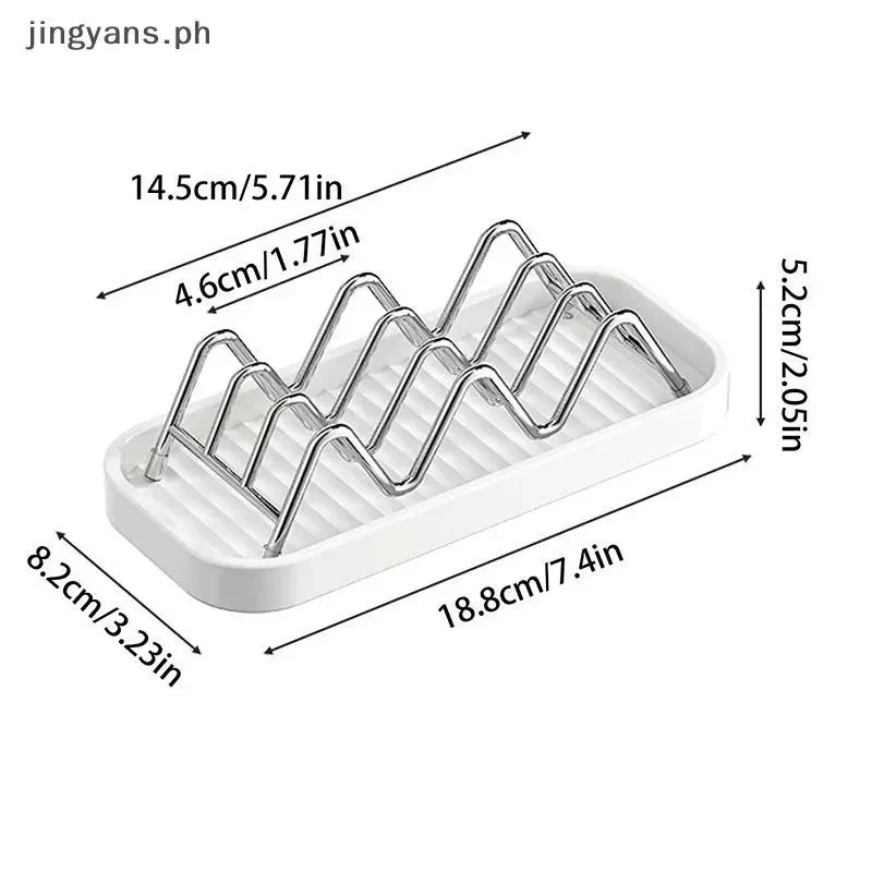 69% OFF Stainless Steel Soap Ra Drainage Soap Tray Multifunctional Bathroom Storage Ra