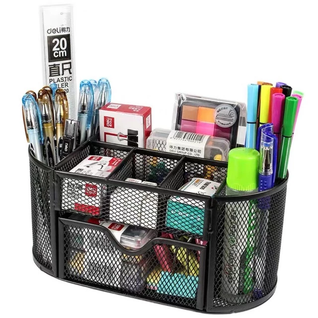 25% OFF 【Ready stock】9in1 set office/school supplies,storage/holder/desk/organizer with drawer,pen/notebook