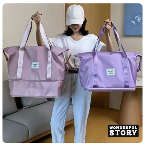 62% OFF Travel Bag Large Capacity Gym Tote Bags Duffle Bag Nylon Waterproof Handbag Portable Shoulder Bag