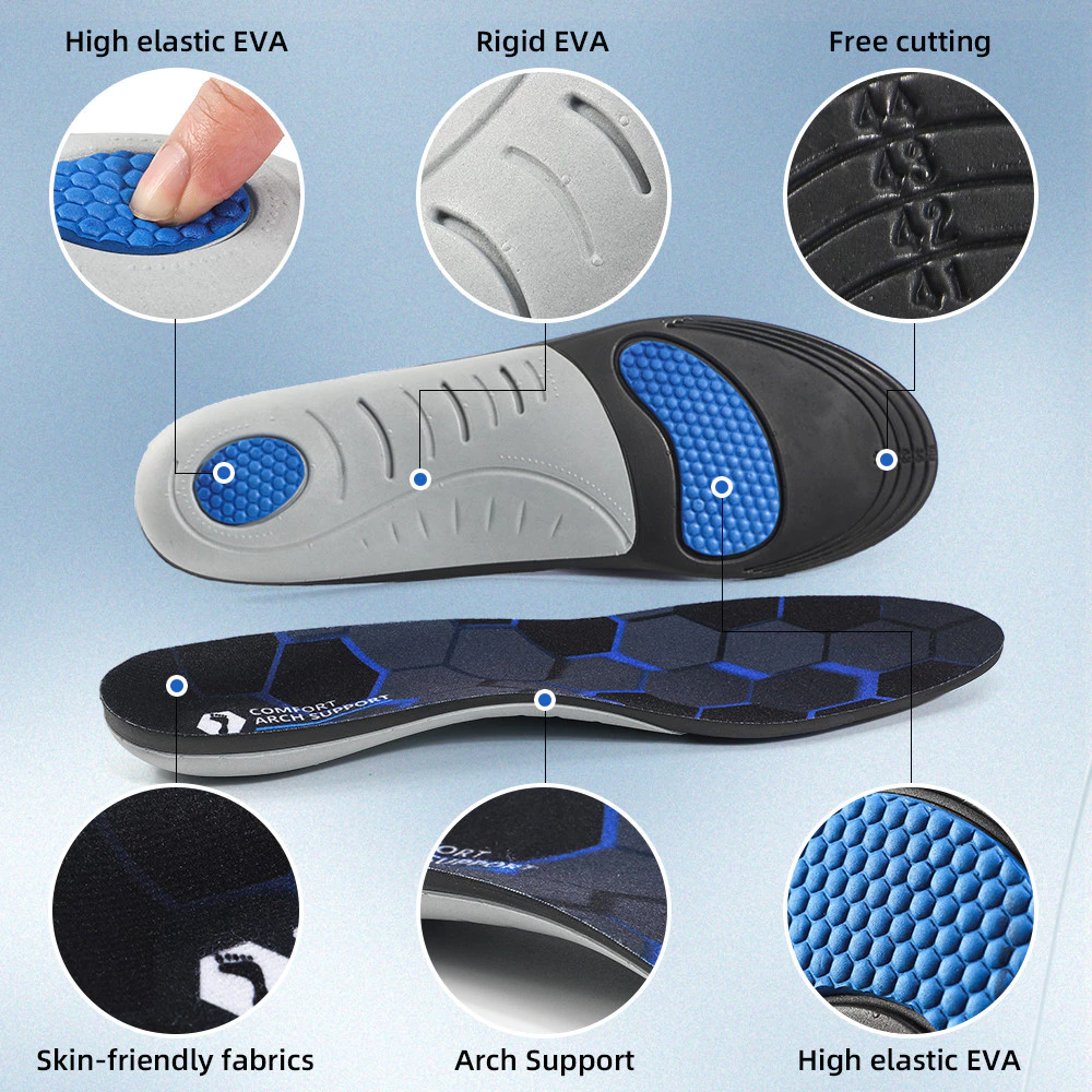 34% OFF Orthotic Sports Insole Insert Shoe Pad Orthopedic Feet Arch Support Heel Cushion Unisex Foot Care