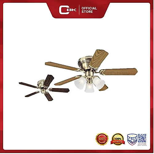 40% OFF Westinghouse Contempra Trio Ceiling Fan 42" 5-Blade Antique Brass WH5NH42ABF