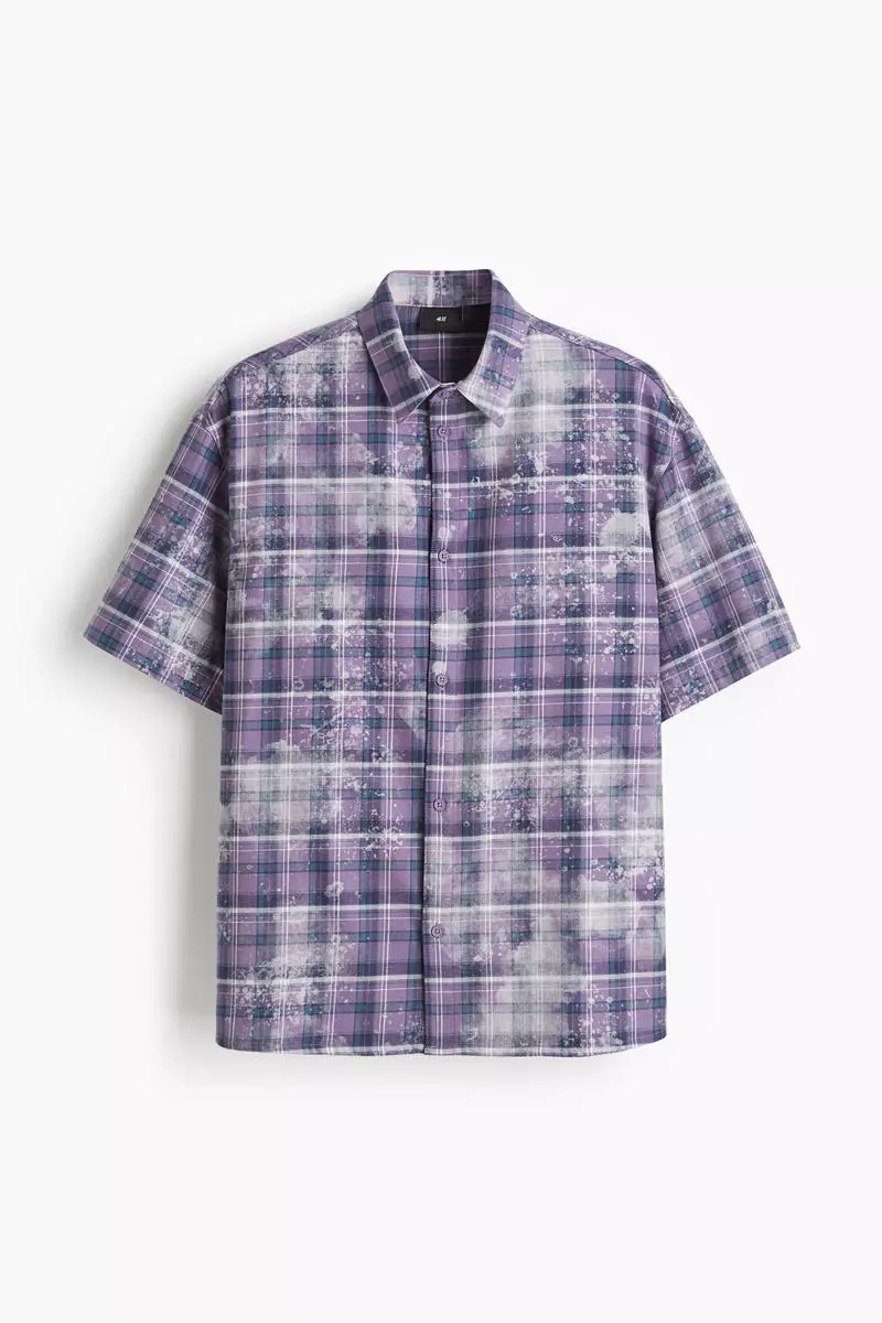 61% OFF Loose Fit Short-sleeved printed shirt