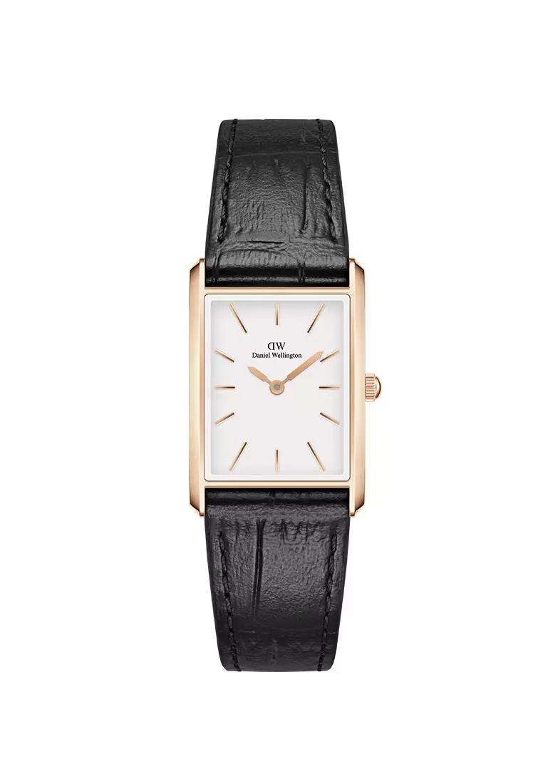 25% OFF Daniel Wellington Bound 32x22mm Black Crocodile - Rose Gold - White Dial - Fashion Watch for women - Croc Leather Strap Watch - Female Watch - DW Official - Authentic