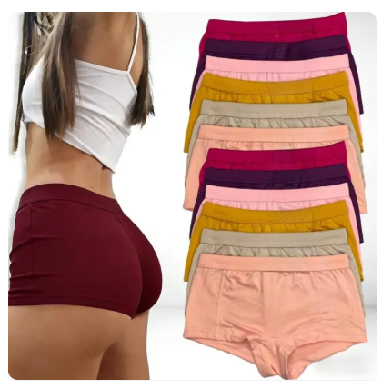 49% OFF 12PCS / 6PCS Random brand Women’s Boxer boyleg boxer shorts for Women’s Plain safety pants Underwear for Ladies Women New Affordable Womenswear COD