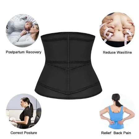 44% OFF Women Waist Trainer Corset Trimmer Slimming Belt Body Shaper