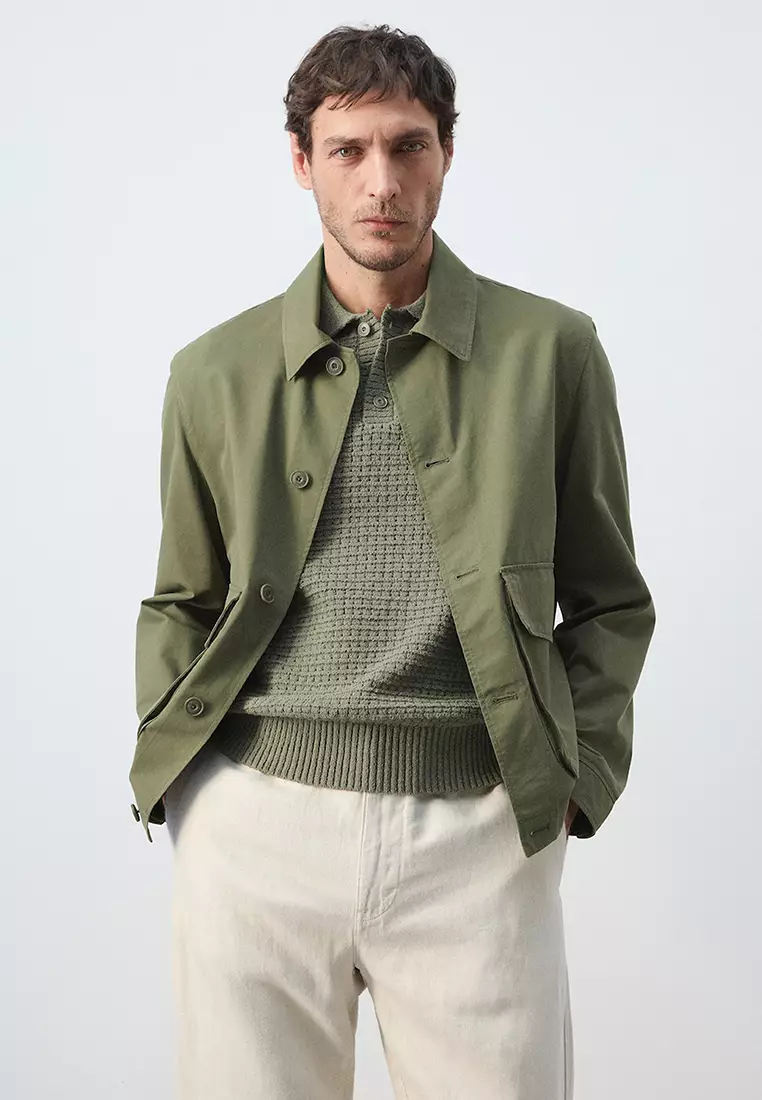 64% OFF Lightweight Cotton-Lyocell Jacket