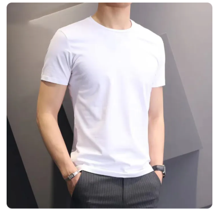 77% OFF T-shirts for Men Korean for Men and Women Oversized Slim fit White Shirt Cotton Sports Top