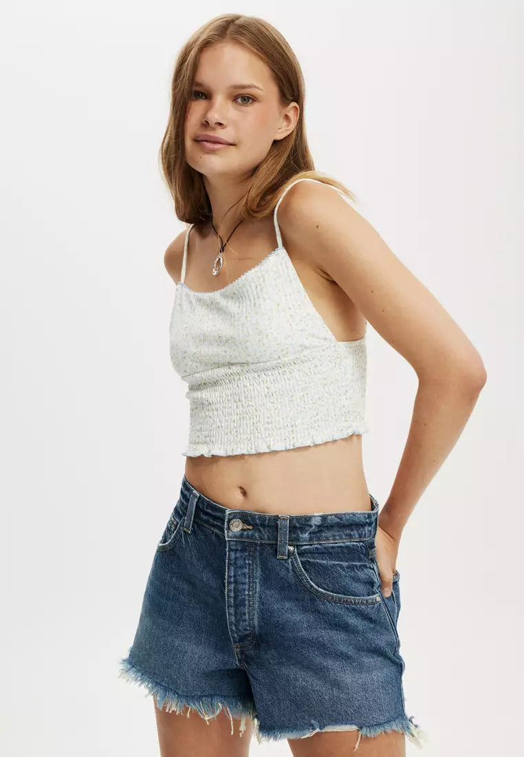 61% OFF Chloe Shirred Cami Top
