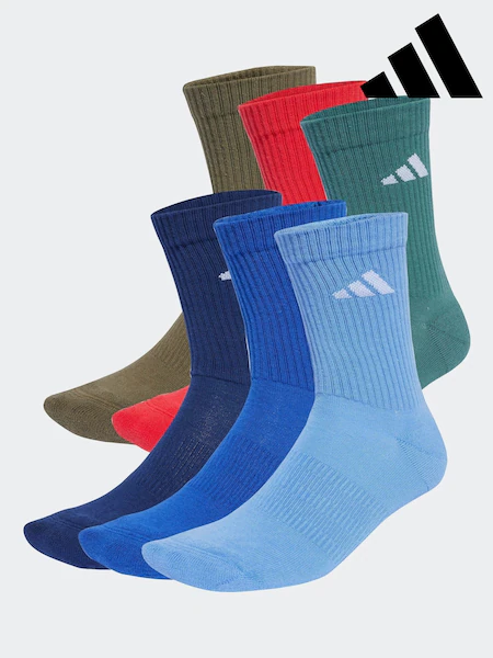 50% OFF Cushioned Crew Socks 6 Pairs