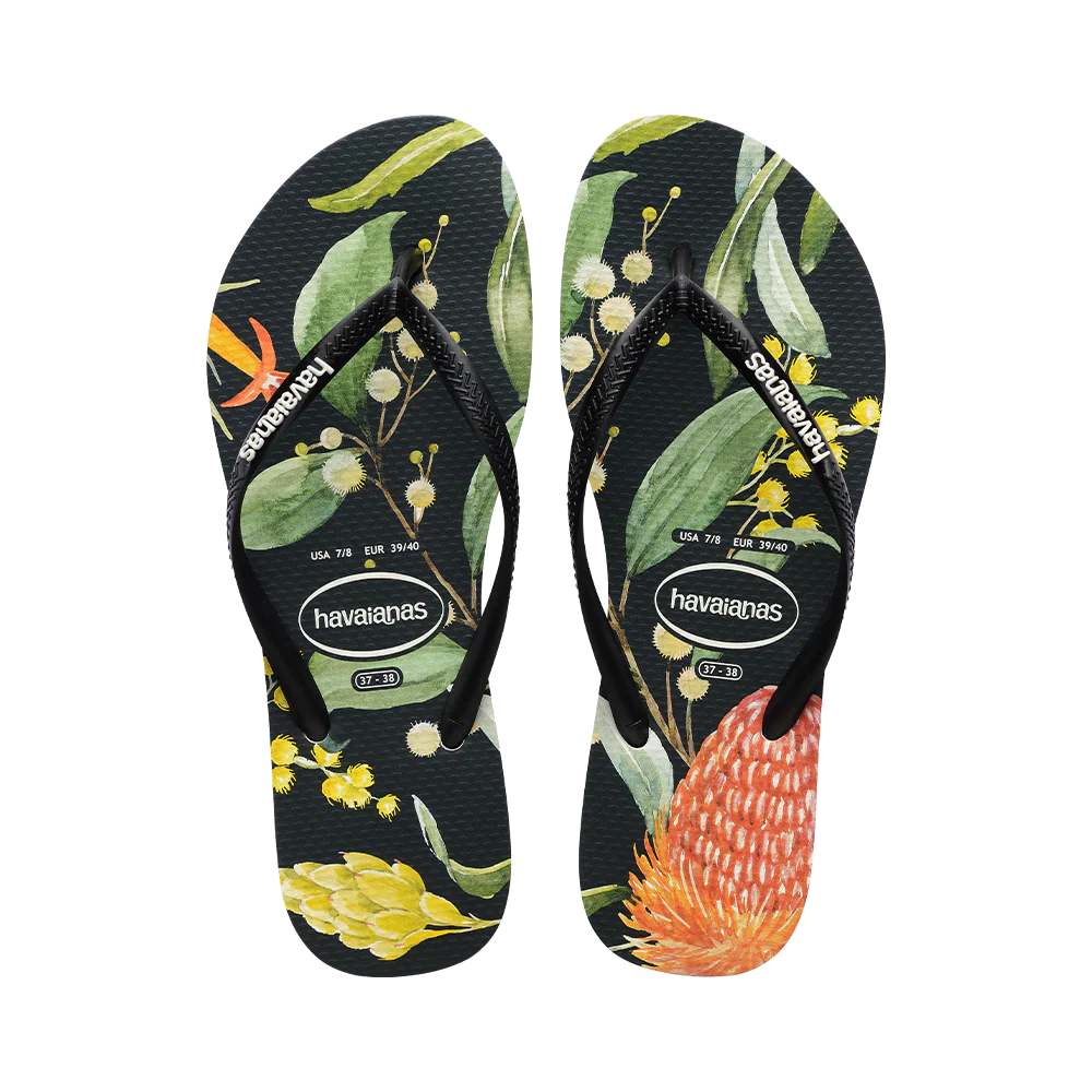 P419 OFF Havaianas Slim Fauna Flip Flops