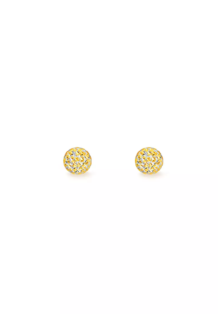 44% OFF MJ Jewellery 375/9K Gold Hemisphere Earrings S101C