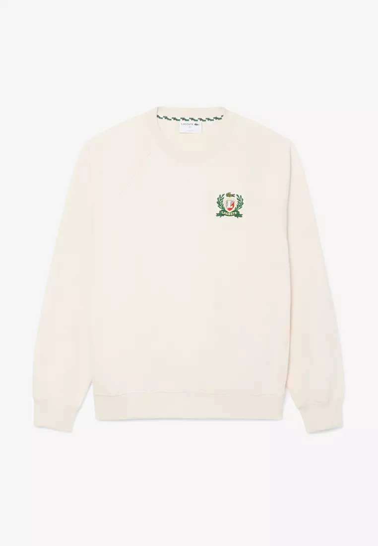 40% OFF Lacoste French Made Embroidered Shield Sweatshirt