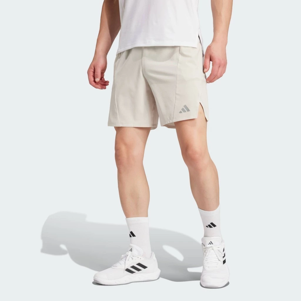 50% OFF adidas Gym & Training Designed for Training HIIT Workout HEAT.RDY Shorts Men Beige JL7601