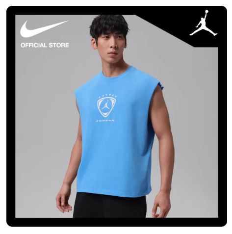 21% OFF Jordan Men's Brooklyn Sleeveless Top - University Blue [IR1883-412]