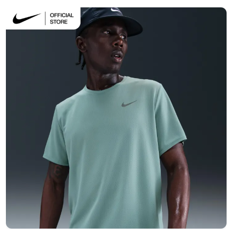 18% OFF Nike Dri-FIT Men's UV Miler Short-Sleeve Running Top - Cannon [DV9316-017]