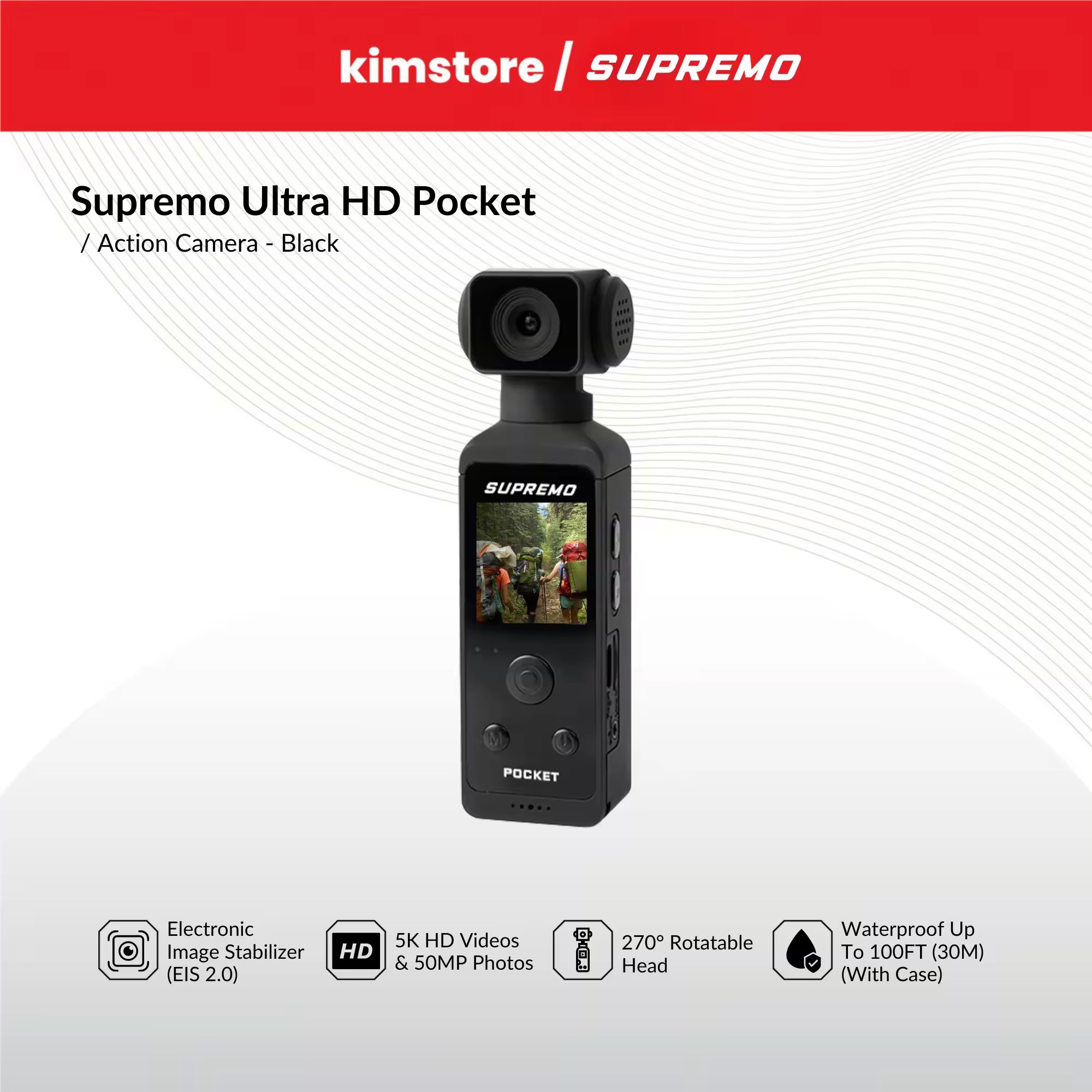 51% OFF Supremo Ultra HD Pocket Action Camera