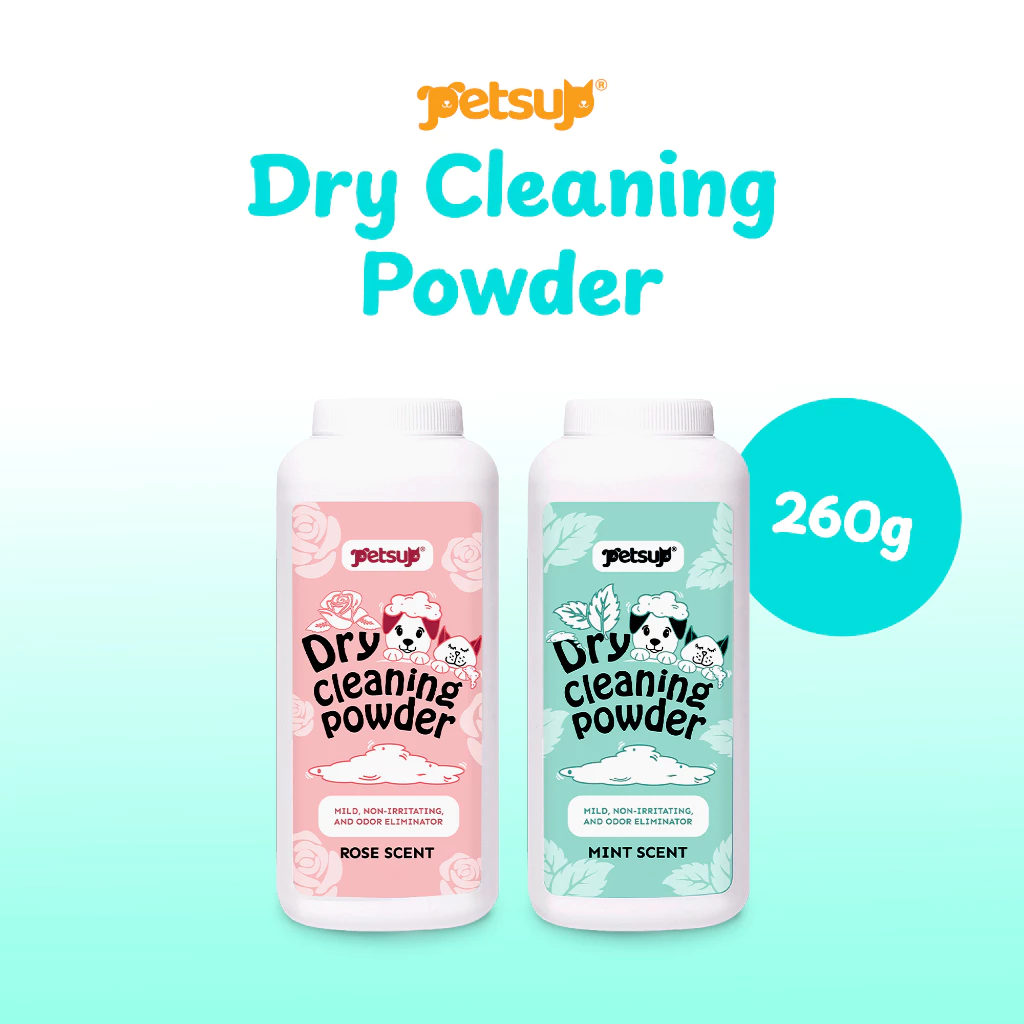 78% OFF Petsup Dry Cleaning Powder 260g Pet Dry Shampoo Odor Eliminator Antibacterial for Dogs & Cats