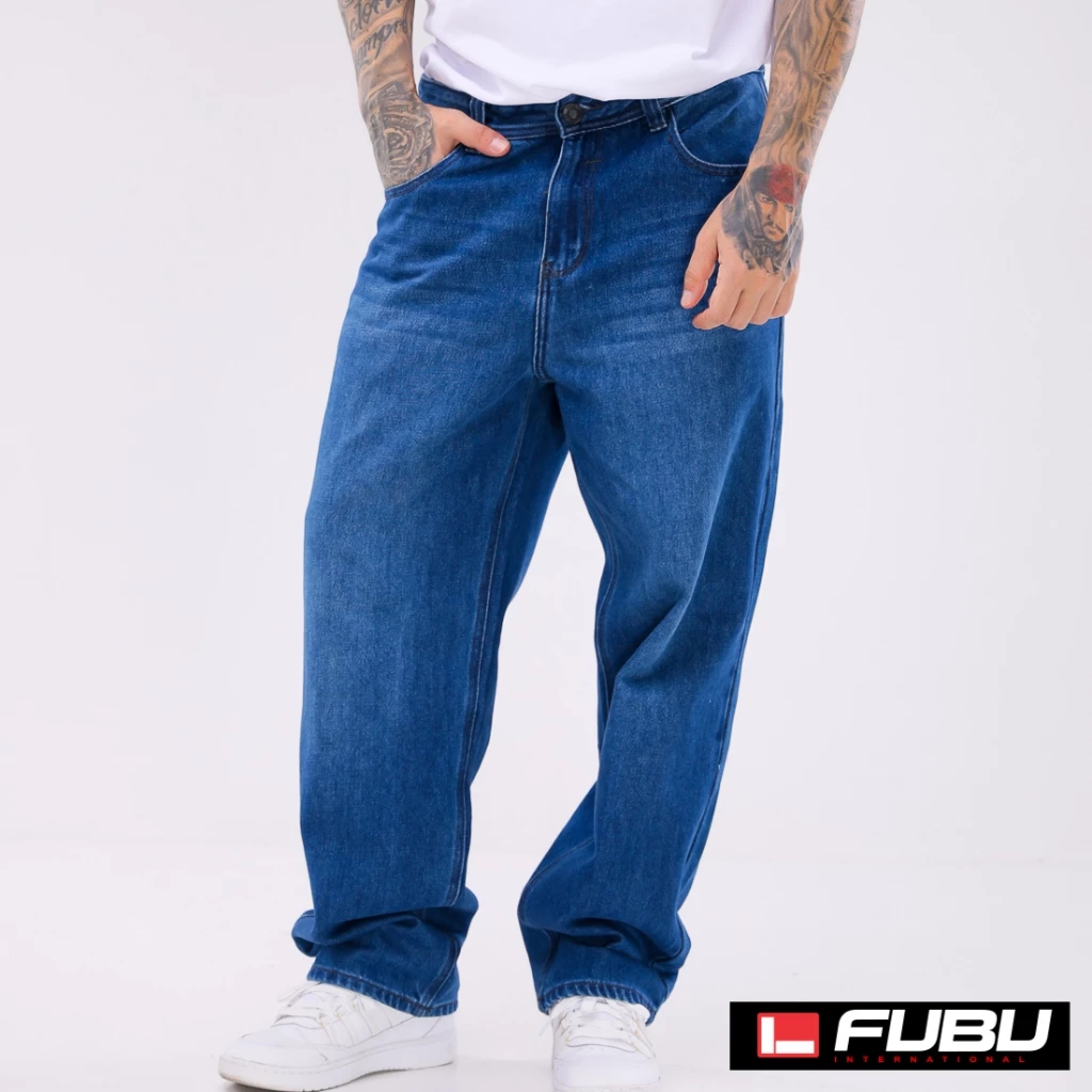 62% OFF Fubu Wide Straight Denim FSB26-0009 [Pants for men]
