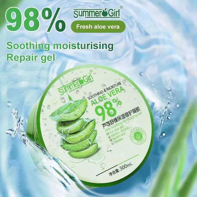 57% OFF 100% ORIGINAL SUMMER GIRL ALOEVERA SOOTING GEL 300ML, SKIN CARE GEL FACIAL MOISTURIZER,ALOE VERA GEL