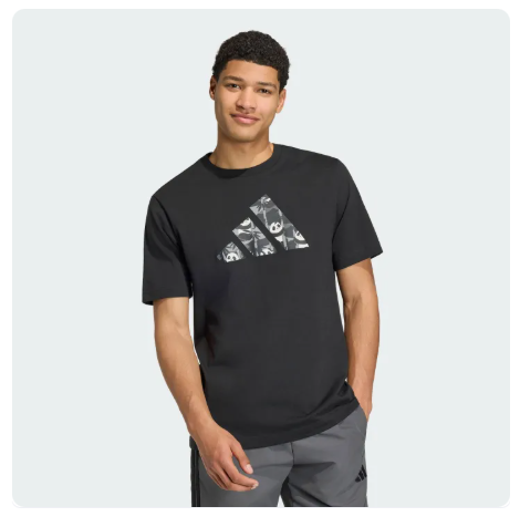 40% OFF adidas Lifestyle PANDA CHILL CAMO GRAPHIC T-SHIRT Men Black KB4849