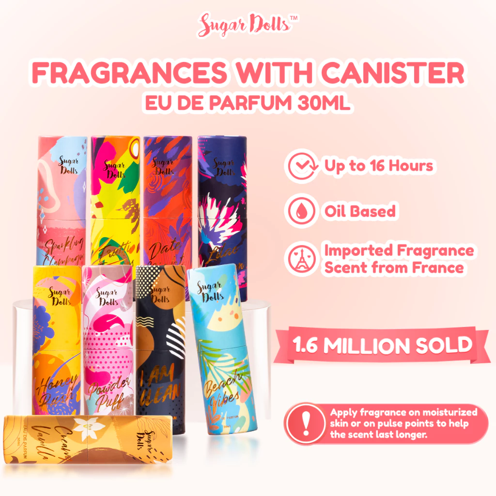 32% OFF Sugar Dolls Fragrance 30ml with Canister Long Lasting Scents Perfume