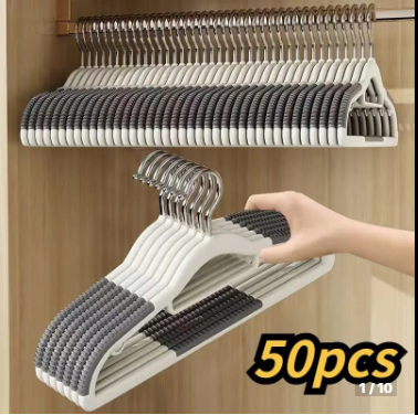64% OFF Flocking clothes hanger non-slip clothes drying rack high-end clothes hanger