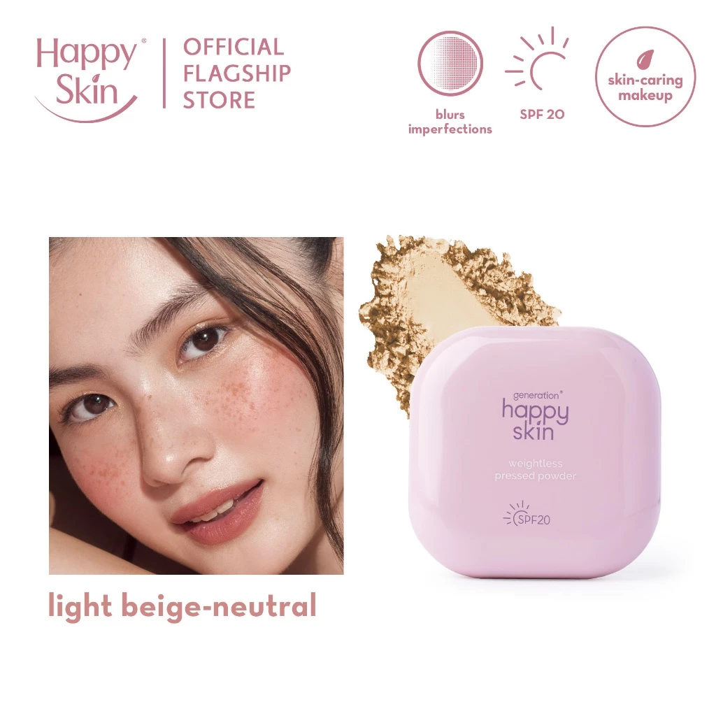 46% OFF Generation Happy Skin Weightless Pressed Powder SPF 20 in Light Beige - Neutral