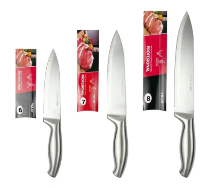 50% OFF High quality Stainless Steel Super Sharp Silver Knife ,Kitchen Tools( 6-7-8 inch )