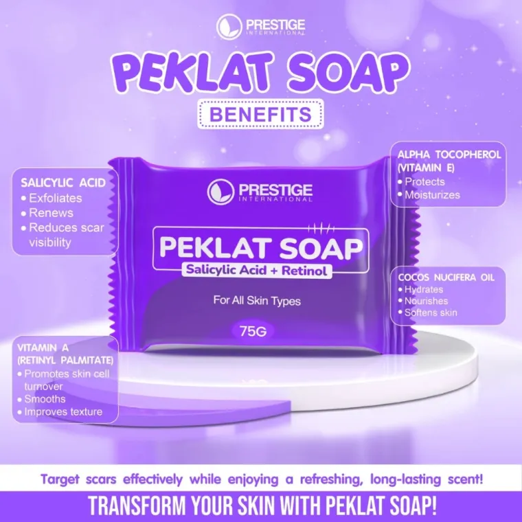 44% OFF PRESTIGE PEKLAT SOAP SALICYLIC ACID + RETINOL 75g FOR ALL SKIN TYPES