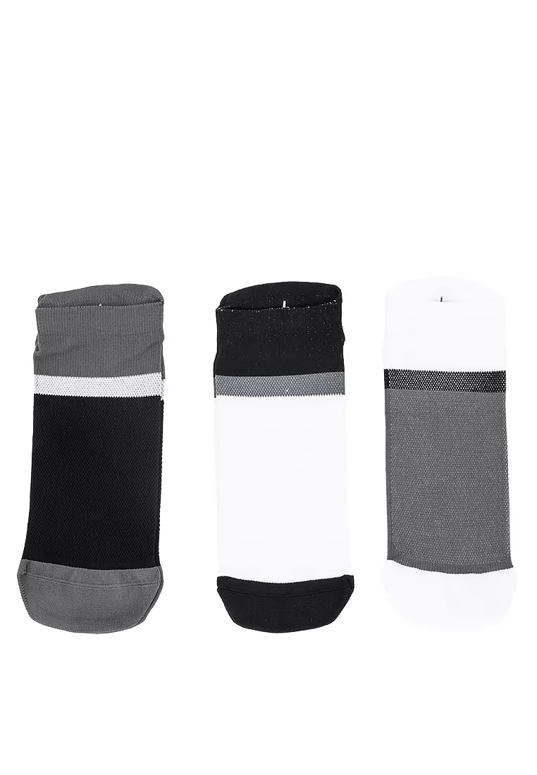 25% OFF 3 Pack Color Block Low Cut Sock