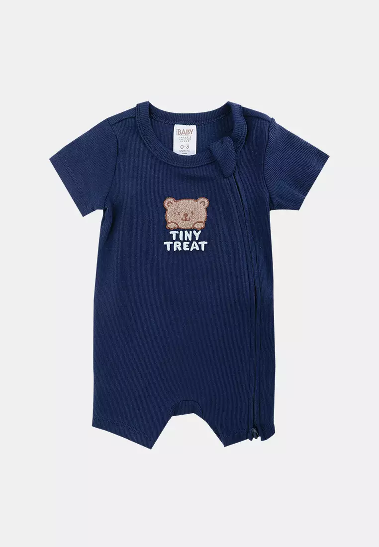 23% OFF Growie Short Sleeves Zip Romper