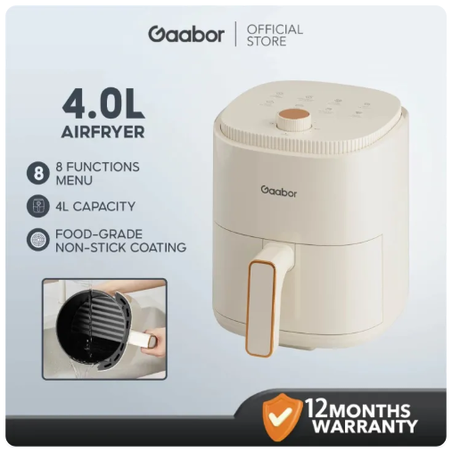 23% OFF 【New】Gaabor Air Fryer 360° Surround Circulation Non-Stick 8 Function Menu Knob&touch control 8L/4L