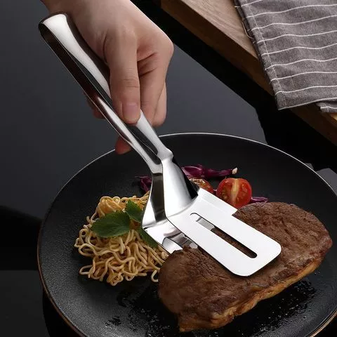 41% OFF 304 Stainless steel food Clip kitchen tools fried fish steak Clip barbecue tongs barbecue Clip Kevin