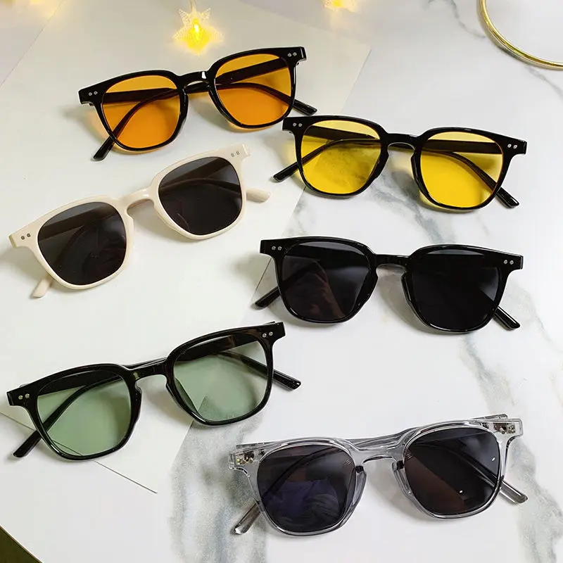 58% OFF Unisex High-quality Black Sunglasses for Women and Men Fashion Oval Frame Shades