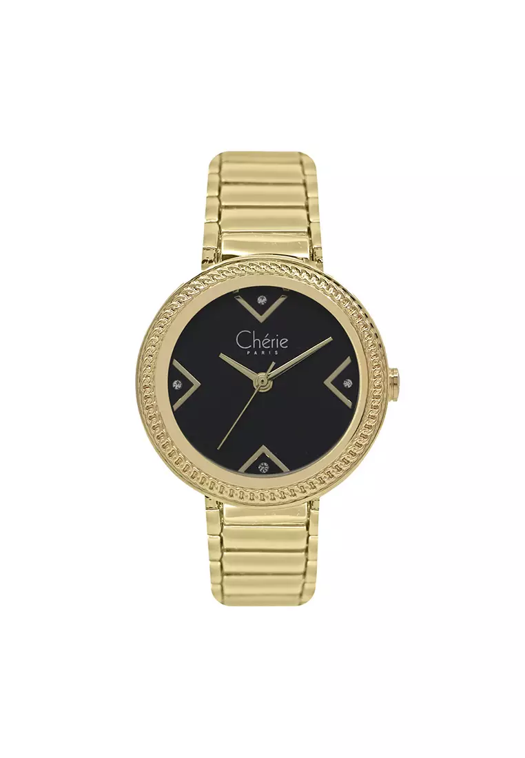 61% OFF Cherie Paris Gold Stainless steel Bracelet Analog Watch CHR-2228-IPG