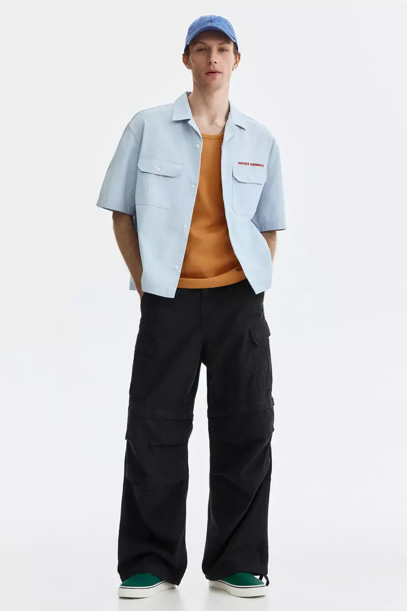 56% OFF H&M Loose Fit Zip-off cargo trousers