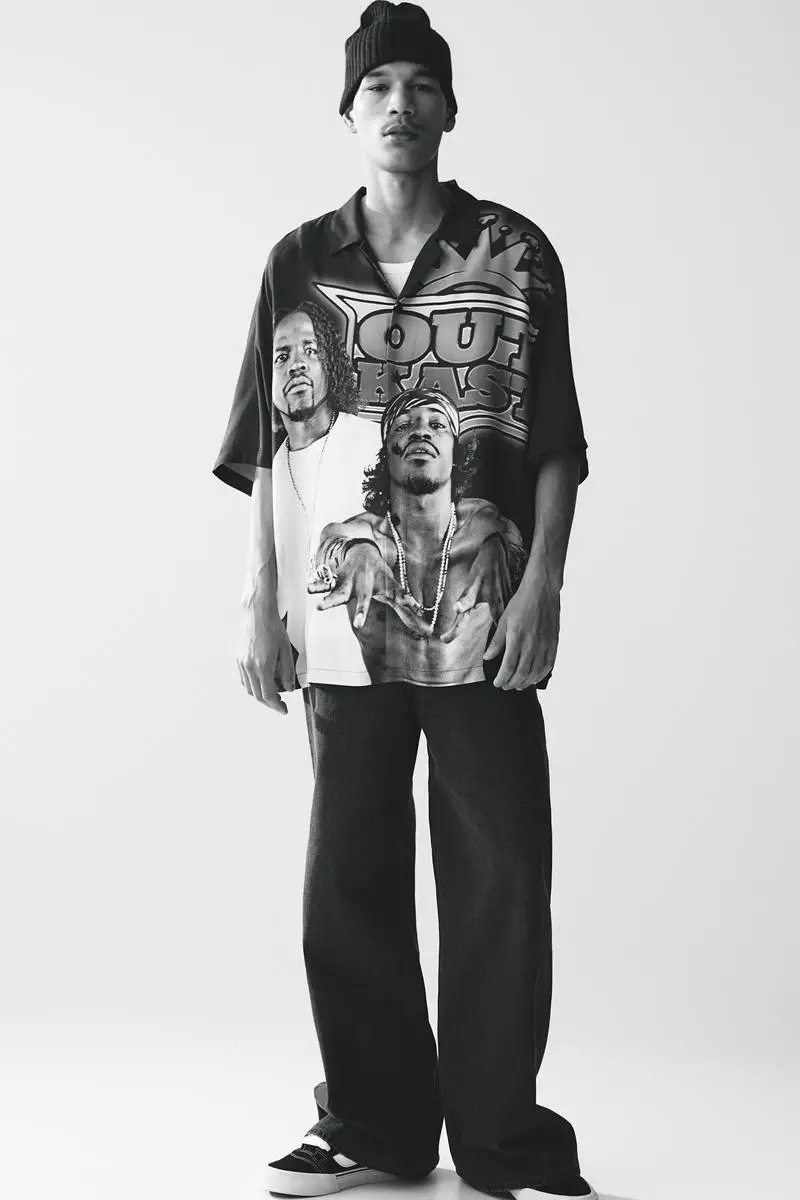 62% OFF Relaxed Fit Printed resort shirt