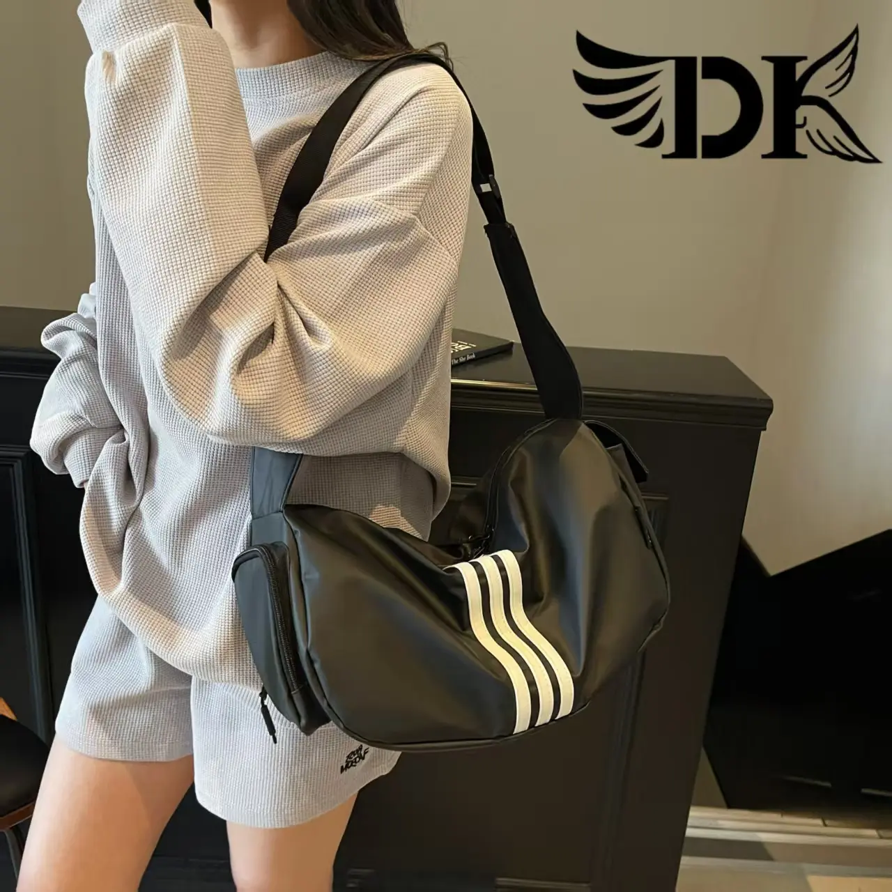 41% OFF DK School Bag ins Versatile Sports Gym Bag Yoga Bag for Women Large Capacity Travel Bag Crossbody Bag for Men Swimming Backpack Shoulder Bag