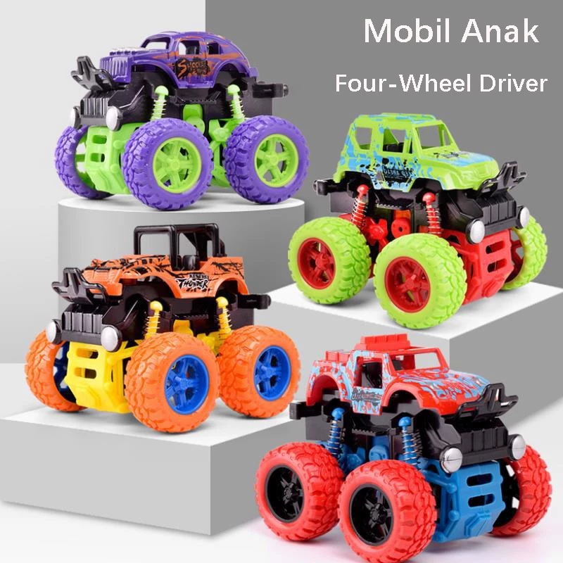 63% OFF 20 Designs Push Truck Inertia Big Wheel Car Toys Friction Power Vehicles Truck Toys For Kids
