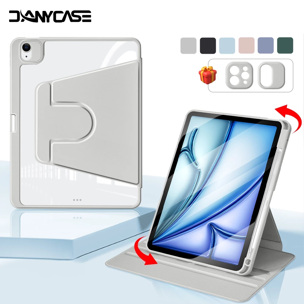 59% OFF Rotation Case for iPad A16 11th Gen 10th Air 11 13 Air5 4 9th 8th 7th Pro 11 12.9 13 Mini7 6 Cover