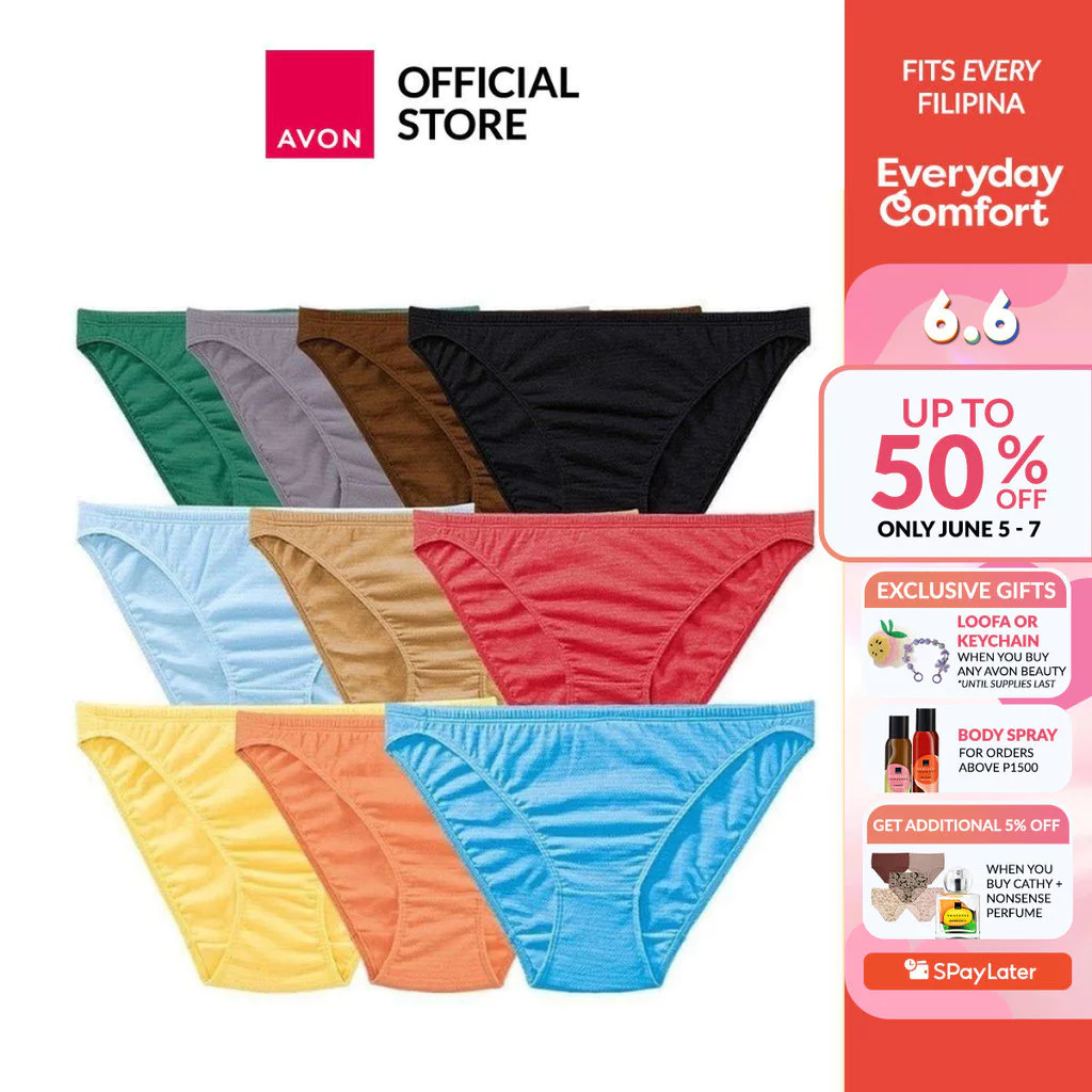 12% OFF AVON INTIMATES | EVERYDAY COMFORT Chai 10-In-1 Hi-Leg Panty (10pcs/Pack) | Women's
